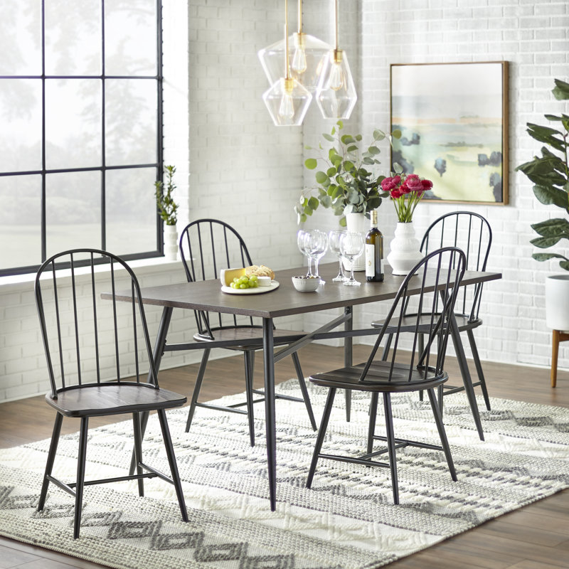 Gracie Oaks Milomir 5 Piece Dining Set Wayfair